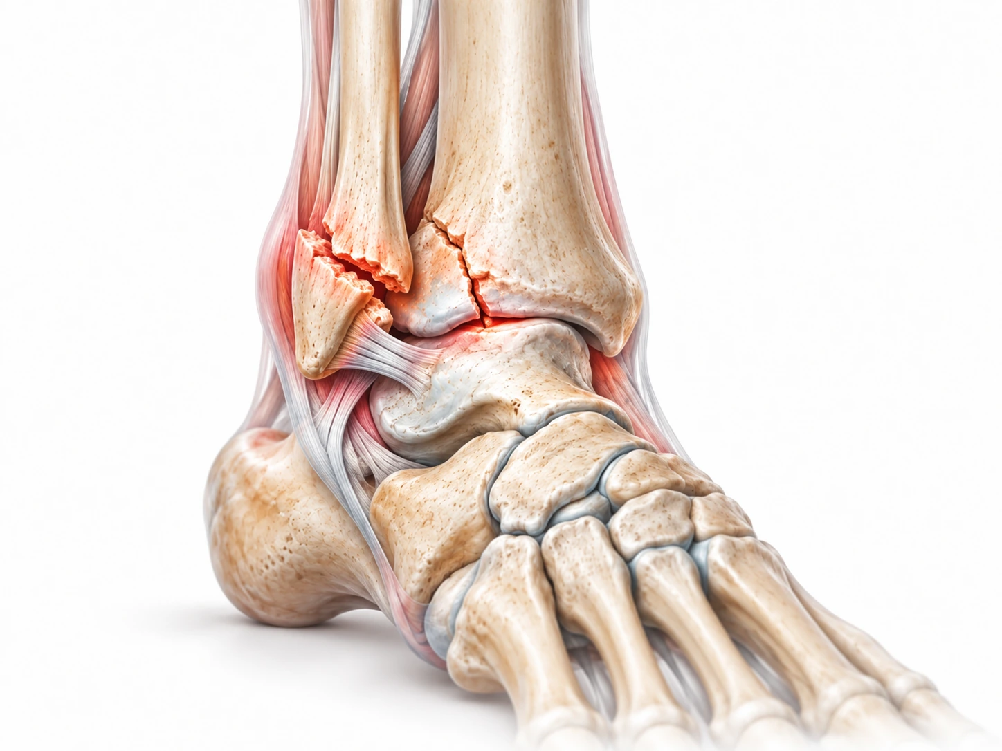 Illustration médicale représentative de Fractures de la cheville
